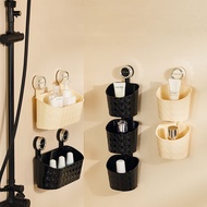 Plastic Rotating Suction Cup Bathroom Rack No Punching Wall-mounted Organiser Rack Shampoo Rack Cosmetics Rack