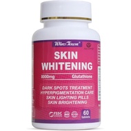 AIHIYO Skin Whitening Pill, 8000mg Glutathione Supplement, Dark Spots, Melasma & Acne Scar Remover, 