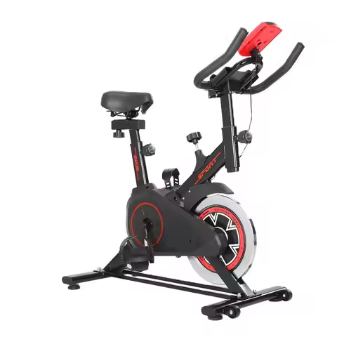 Silent Indoor Bike Home Exercise Equipment Adjustable Spin Bike with Comfort Seat for Cardio Trainin