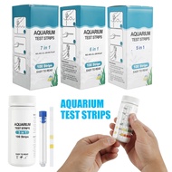 Pond Test Strips 100Pcs Aquarium Test Strips 7 in 1 Fish Tank Test Kit Freshwater Saltwater Aquarium Water pH Test Strips Kit