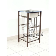 MV BRK5- Stainless Steel Single Bowl Sink With Stand