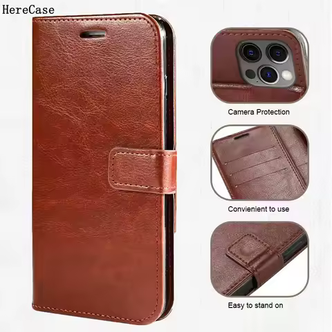 Leather Flip Wallet Case For Sony Xperia XZ3 2 Z5 Compact XZ Premium Xperia 10 XA XA1 Plus XA2 Ultra