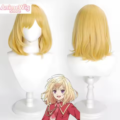 Cosplay Wig Do Over Damsel Conquer Anime Wig Jill Savelle Anime Blond Game Role-Play Wig Female Synt