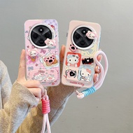 Casing Redmi 14C Casing Redmi A3 PRO Casing For Redmi Casing Equipped with a cute mirror holder 3D D