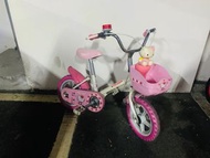 二手正品 SANRIO 三麗鷗 Hello Kitty /12吋的Hello Kitty腳踏車