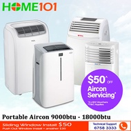 Multi Brand Portable Aircon available from 9000BTU to 18000BTU