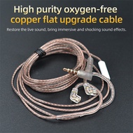 KZ OFC Cable High Purity Oxygen-free Copper Flat Upgrade Line 2Pin for ZS10 EDX EDC ZST ZSN ZEX