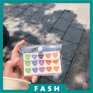 F Transparent card holder student purse card holder key chain meal card bus bank card holder C1