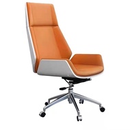 【TikTok】#Office Furniture Walnut Genuine Leather Executive Chair Conference Chair Ode to Joy Office Chair Ergonomic Chai