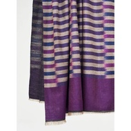 雙面色圖騰Ikat雙面色/克什米爾手工披肩100% Pashmina羊絨