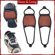 AOTO 2Pcs Non-Slip Grippers Spikes Silicone Crampons Ice Grips Cleat Over Shoes Cover