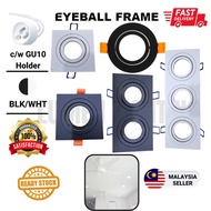 LED GU10/MR16 Holder Eyeball Fitting/Casing Eye ball Frame Black/White Downlight Casing Light Fixture