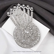 Songkok Bulan Sabit Bulan Bintang Kerongsang Tudung Brooch Tudung Kerongsang Korea Brooch Korea Pin 