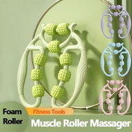 9 Wheels Massage Roller Muscle Relaxer Skinny Leg Lean Neck Tool Gym Massage Yoga Exercise Roller