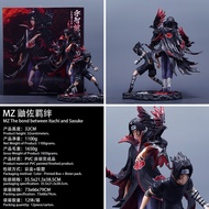 Naruto Figure MZ Itachi Sasuke Uchiha Itachi Sasuke Battle Scene Decoration Anime Figure Model