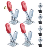 4Pcs Quick Release Toggle Clamp GH-201 Antislip Horizontal 59Lbs Holding Capacity for Machine Operat