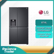 LG GC-J257CQES 674L Side-by-Side Fridge