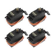 [qua]-4PCS Servo Motor for Control Angle180 Metal Gear Servo 20KG Digital High Speed Torque Servo Mo