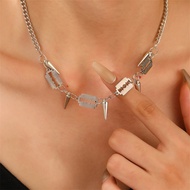 Girls Charm Alloy Geometric Blade Necklace