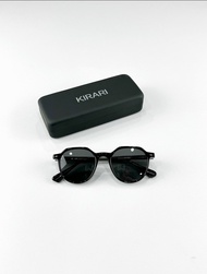 แว่นกันแดด KIRARI JAPAN เลนส์ดำกรอบดำ ขนาด 53-19-151 UV400 แท้ พร้อมอุปกรณ์ คุณภาพญี่ปุ่น