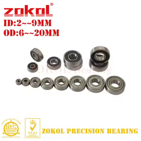 Zokol 10/200Pcs 692ZZ 693ZZ 694ZZ 695ZZ 696ZZ 697ZZ 698ZZ 699ZZ RS 2RS Metal Sealed Miniature Ball B