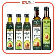 GROVE AVOCADO OIL｜100% 純天然紐西蘭牛油果油 - 蒜香味 250ml / 經典特級初榨冷壓 500ml / Good by Grove - 經典精製 500ml｜適合高溫烹調