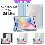 TBTIC Acrylic Case for Samsung Galaxy Tab S6 Lite 10.4in  P620 Tablet Protective Cover For Samsung Tab S6 Lite Transparent Cover With Pencil Slot