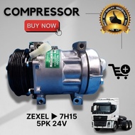 NEW COMING CAR AIRCOND COMPRESSOR FOR CAMC HANMA TRUCK ZEXEL TO 7H15 5PK 24V Part Number: CT-1538.N