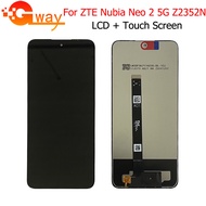 6.72 IPS LCD สำหรับ ZTE Nubia Neo 2 Neo2 5G เซ็นเซอร์ประกอบหน้าจอดิจิตอลจอแสดงผลหน้าจอสัมผัส Z2352N