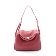 【二手】愛馬仕 (Hermes) Lindy 30 Ruby 皮革女士單肩包