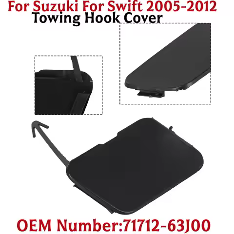 Car Front Bumper Towing Hook Cover For Suzuki For Swift 2005-12 71712-63J00 BLACK ABS Car Front Bump