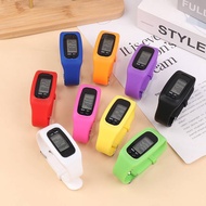FSMY LED Pedometer Bracelet Step Counter Watch 12/24H Time Display Step Counter Watch Silicone Step 