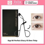 [PERFECT DIARY] Perfect Diary Eyelash Clip Black Stainless Steel Case, With Replacement Silicone Pad