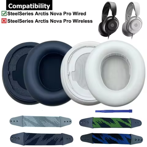 KUTOU Arctis Nova Pro Wired Earpads Cushions Compatible with SteelSeries Arctis Nova Pro Wired, Nova