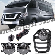 【Spot goods Real shot】Front Bumper Fog Lamp Upgrade Kit FOR Nissan Urvan Nv350 2018 2019 2020 Versio