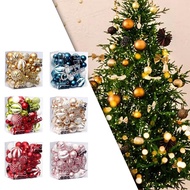 [mextnhx] 65 Pieces Christmas Baubles Christmas Tree Balls Ornaments Hanging Baubles Decorative Baub