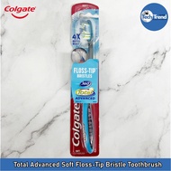 (Colgate) 360 Total Advanced Soft Floss-Tip Bristle Toothbrush แปรงสีฟันคอลเกต คละสี