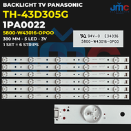 BACKLIGHT TV PANASONIC 43 Inch TH-43D305G 5800-W43016-OPOO