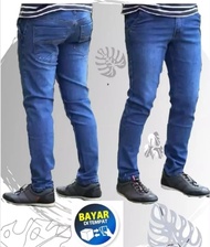Celana Jeans Panjang Pria Laki2 Lelaki Dewasa Pensil Slimfit Slim fit Skinny Stretch Street Strit Ka