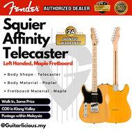 FENDER Squier Affinity Series Telecaster Left-Handed Electric Guitar, Maple FB, Butterscotch Blonde (F03-037-8213-550)