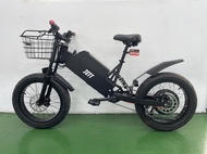 jet ebike"袋鼠"抽取續行升級 400W 48V 12ah 4.0胖正新胎  前後輪避震 電動自行車