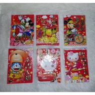 1 Pack 6 Sheets (Same Style) Cartoon Red Envelope Seal Short Style/Lee Shi Seal/Ang Pao/Red Ang Pau 