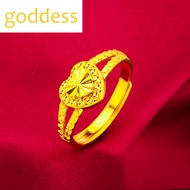 24K Saudi Gold Nasasangla pawnable 100% Original Car Flower Love Ring for women wedding ring 10k gol