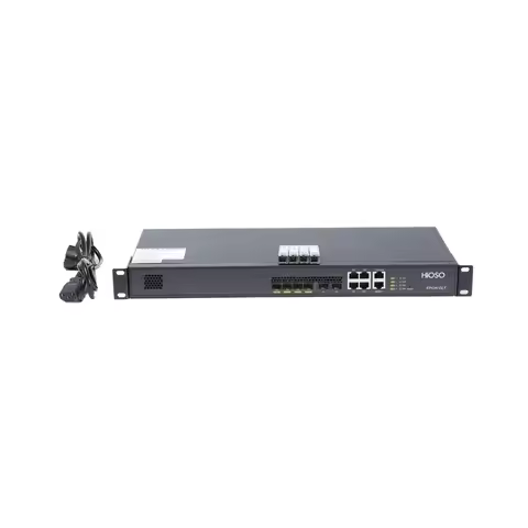 HiOSO HA7304V-ADC Without PON Modules 4PON EPON OLT 1U Rack Type 2 1000M SFP Ports 4 1000M LAN Uplin