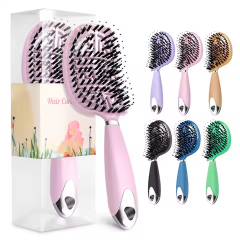 Denman Brush Boar Bristle Hair Brush Comb Scalp Massage Hair Brush Women Curly Detangler Styling Too