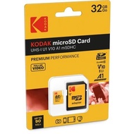 【全新行貨 門市現貨】Kodak Premium Performance Class 10 UHS-I U1 V10 A1 microSDHC with SD Adapter 記憶卡 32GB [R: