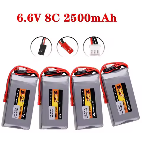 2S 6.6V 8C 2500mah Lipo Battery For Futaba Radios 14SG 16SZ 18SZ 4PLS T6K RC Radio Remote Control Tr