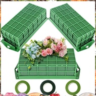Floral Foam Cage, 3 Pack Floral Foam Blocks for Flower, Flower Holder with Floral Foam, Cage Bowl Fl
