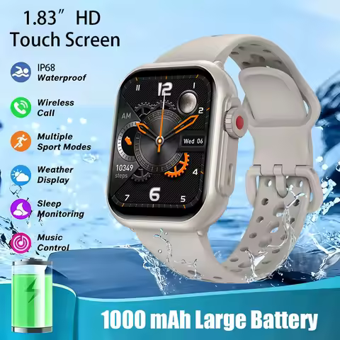 Smart Watch for Men And Women with 1.85" HD Screen 110+ Sport Modes IP68 Waterproof 100-Day Standby 