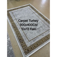 New Carpet Turkey 300x400CM 10x13 Kaki (Made In Turkey) Mermaid Permaidani Carpet Original....